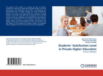 Students’ Satisfaction Level in Private Higher Education