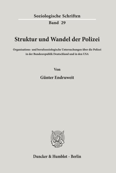 Struktur und Wandel der Polizei.
