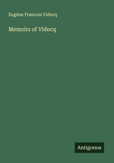 Memoirs of Vidocq
