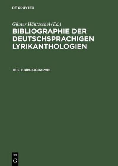 Teil 1: Bibliographie; Teil 2: Register