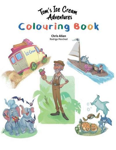 Tom’s Ice Cream Adventures Colouring Book