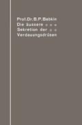 Die äußere Sekretion der Verdauungsdrüsen
