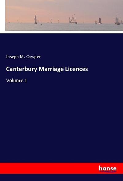 Canterbury Marriage Licences