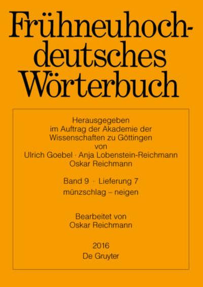 Frühneuhochdeutsches Wörterbuch münzschlag - neigen