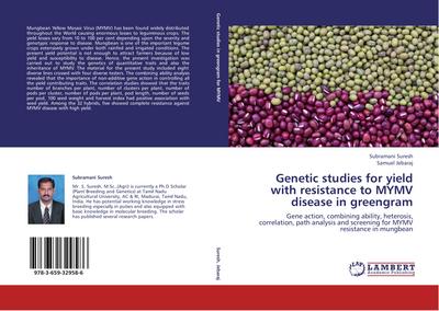Genetic studies for yield with resistance to MYMV disease in greengram