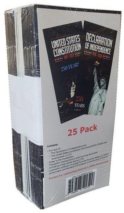 Pocket Declaration & Constitution - 250th Anniversary Edition (25-Pack)
