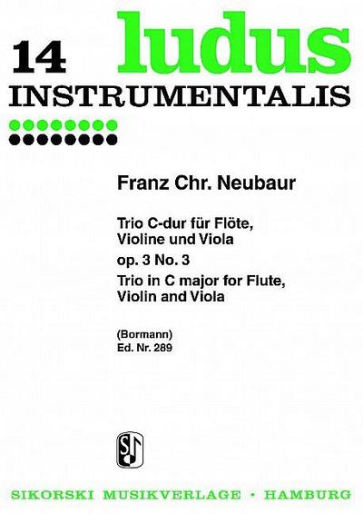 Trio C-Dur op.3,3: für Flöte, Violine und ViolaStimmen