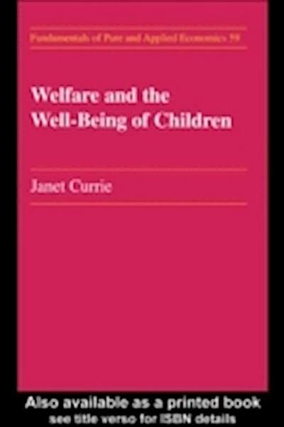 Welfare and the Well-Being of Children