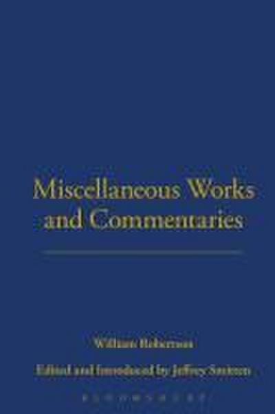 Miscellaneous Works and Commentaries