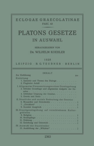 Platons Gesetze