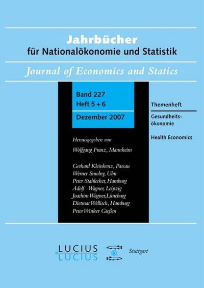 Gesundheitsökonomie / Health Economics