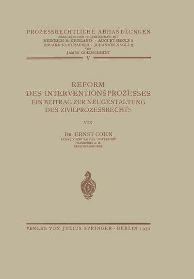 Reform des Interventionsprozesses