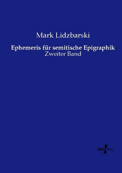 Ephemeris für semitische Epigraphik
