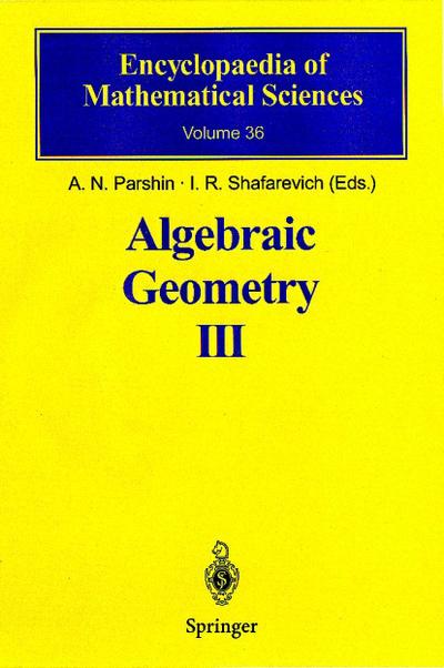 Algebraic Geometry Algebraic Geometry III
