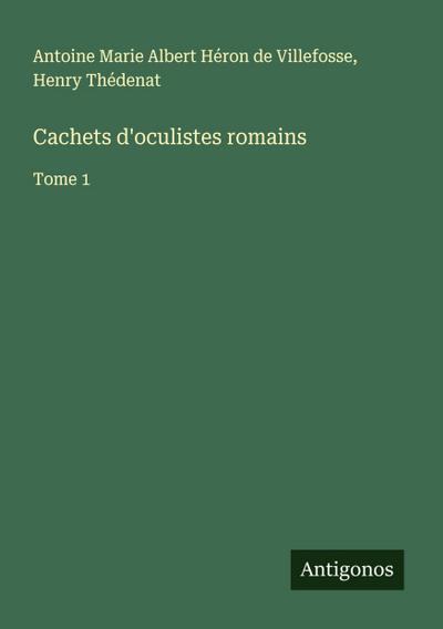 Cachets d’oculistes romains