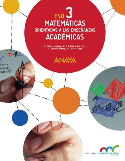 Matemáticas orientadas a las Enseñanzas Académicas 3. (Coleg