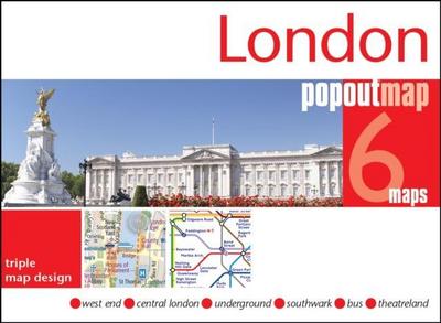 London PopOut Map - 3 pop up maps in 1 pocket size format