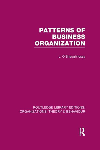 Patterns of Business Organization (RLE