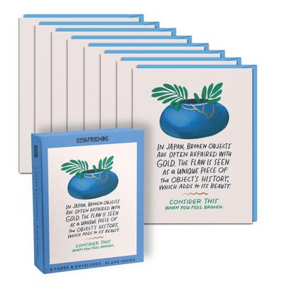 Broken Objects Empathy Cards (Box of 8 Greeting Cards with Envelopes)