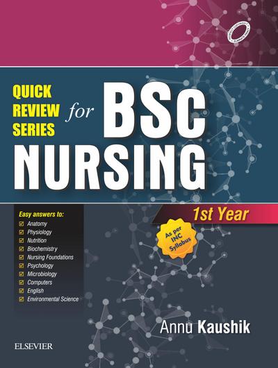 Quick Review Series For B.Sc. Nursing: 1st Year - E-Book