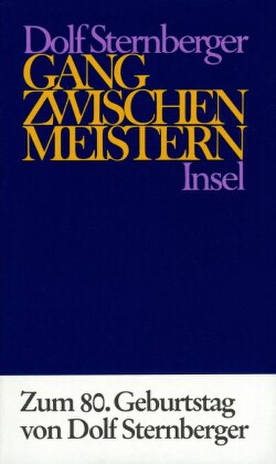 Schriften Gang zwischen Meistern