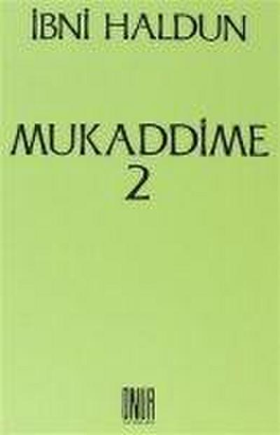 Mukaddime Cilt 2