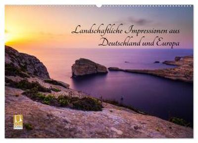 Landschaftliche Impressionen aus Deutschland und Europa (Wandkalender 2024 DIN A2 quer), CALVENDO Monatskalender