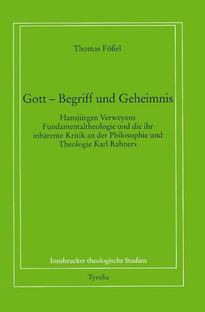 Gott - Begriff und Geheimnis