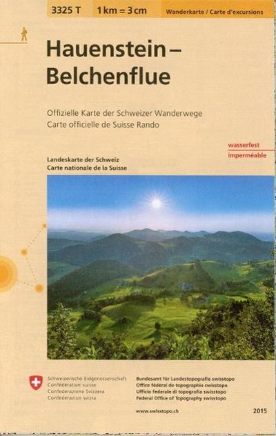 3325T Hauenstein - Belchenflue Wanderkarte