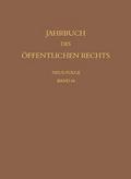 Jahrbuch des öffentlichen Rechts der Gegenwart. Neue Folge