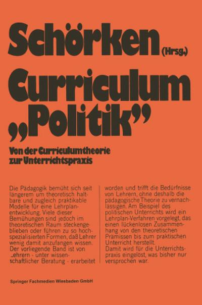 Curriculum ’Politik’