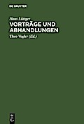 Vorträge und Abhandlungen
