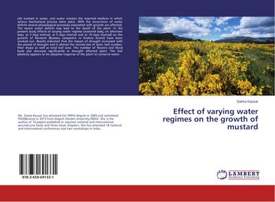 Effect of varying water regimes on the growth of mustard