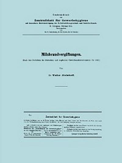 Milzbrandvergiftungen
