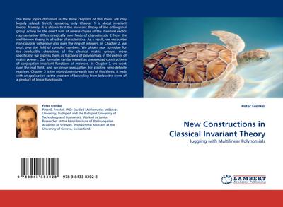New Constructions in Classical Invariant Theory