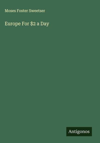 Europe For $2 a Day
