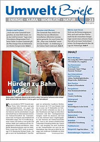 Zeitschrift UmweltBriefe Heft 23/2015