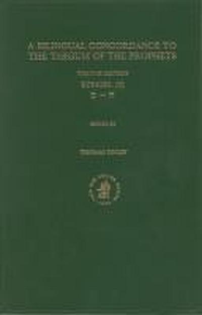 Bilingual Concordance to the Targum of the Prophets, Volume 16 Ezekiel (II)