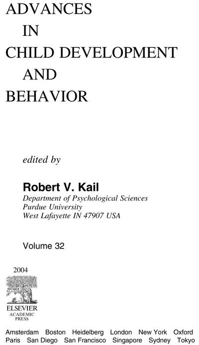 Advances in Child Development and Behavior