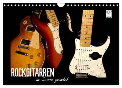 ROCKGITARREN in Szene gesetzt (Wandkalender 2026 DIN A4 quer), CALVENDO Monatskalender