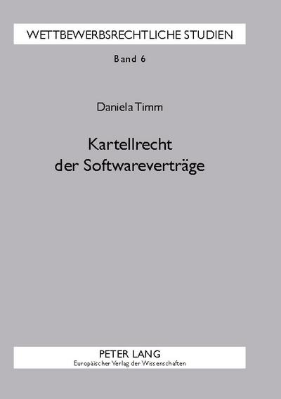 Kartellrecht der Softwareverträge