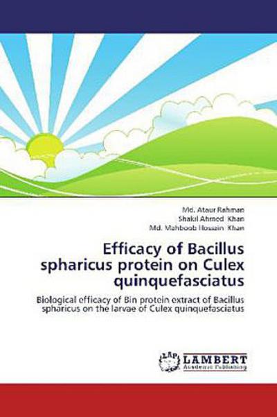 Efficacy of Bacillus spharicus protein on Culex quinquefasciatus