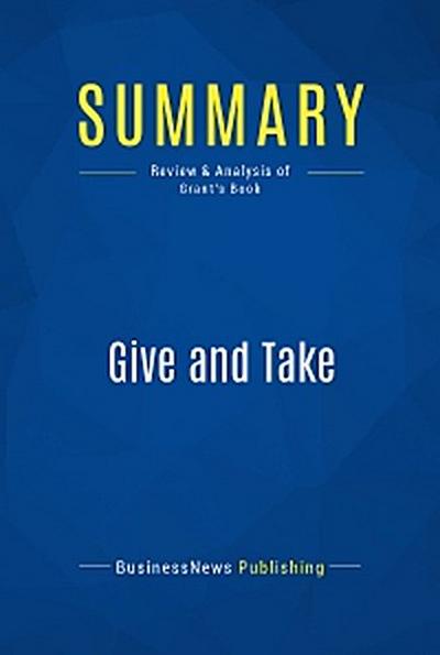 Summary: Give and Take