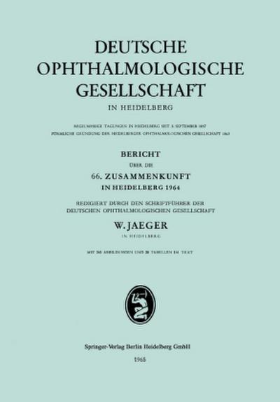 Bericht über die 66. Zusammenkunft in Heidelberg 1964