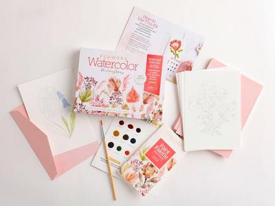 Watercolor the Easy Way Paint-Your-Own Watercolor Cards Flowers