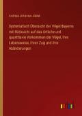 Systematisch Übersicht der Vögel Bayerns mit Rücks