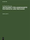 Zeitschrift für Angewandte Mathematik und Mechanik. Band 63, Heft 5