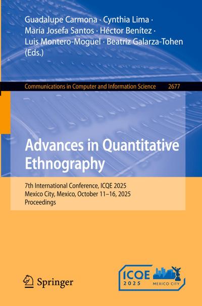 Advances in Quantitative Ethnography