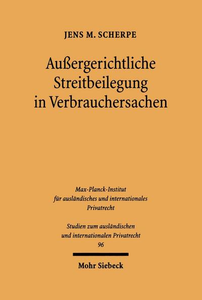 Außergerichtliche Streitbeilegung in Verbrauchersachen