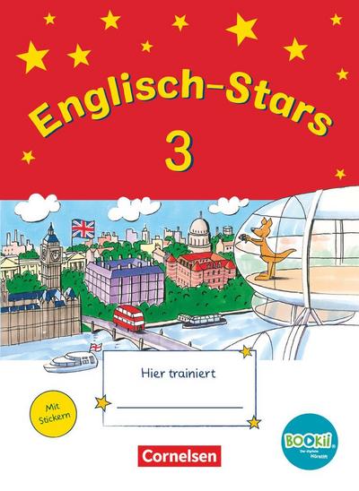Englisch-Stars - BOOKii-Ausgabe - 3. Schuljahr. Übungsheft mit Lösungen